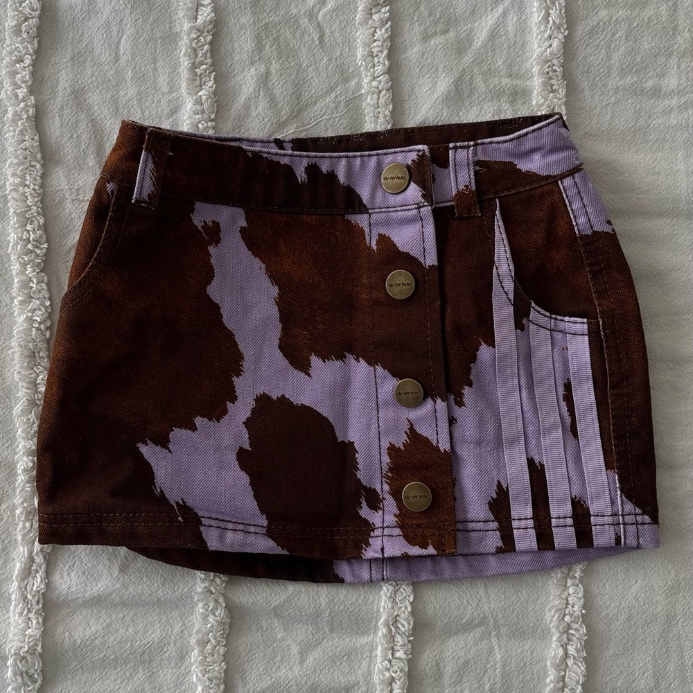 Adidas X Ivy Park Stylish Brown and Purple Kids Skirt
